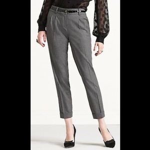 Kate Spade grey menswear inspired tapered trousers